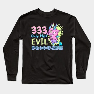 333 Only Half Evil Baby Baphomet Long Sleeve T-Shirt